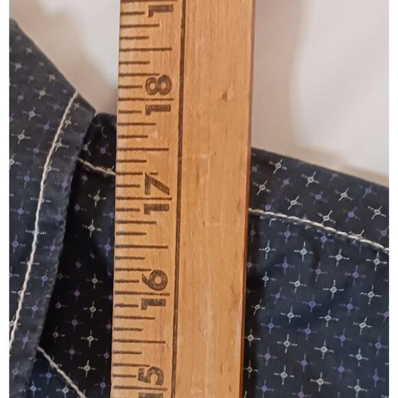 RED RANCH Western Rodeo Roping Dress Shirt Blue size Kid's Medium Pearl Snaps - Picture 4 of 7